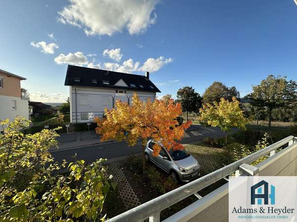 Blick vom Balkon