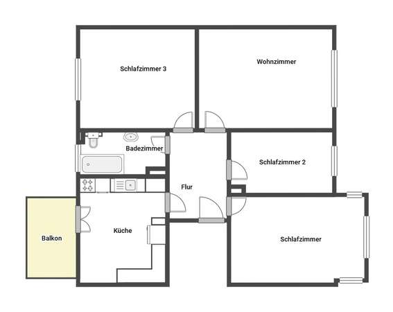 Grundriss 1. Etage
