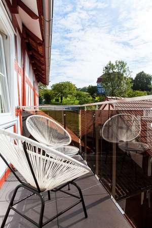Fewo Dornröschen Balkon