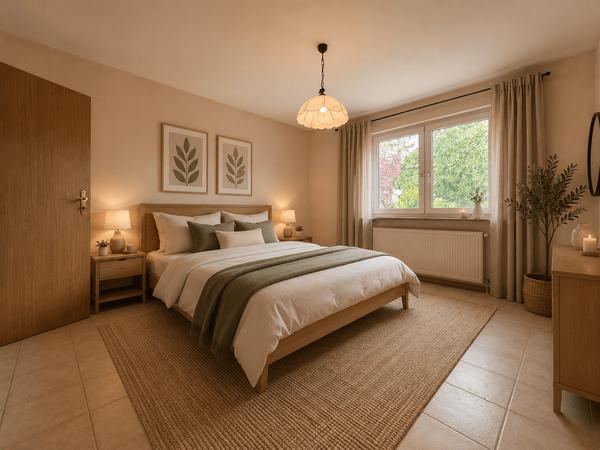 Schlafzimmer EG (mit KI eingerichtet)