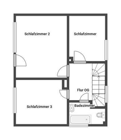 Grundriss Obergeschoss
