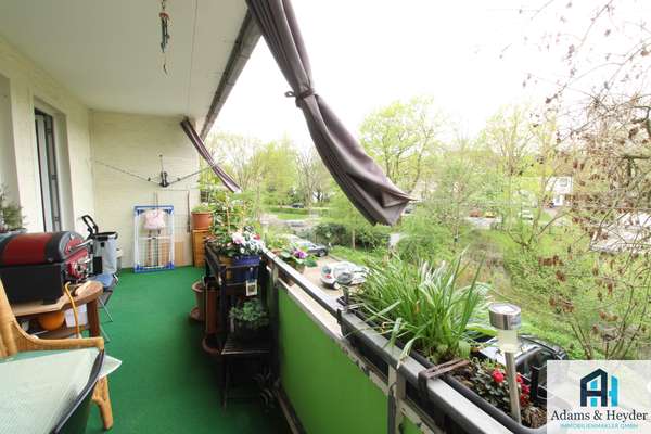 Blick vom Balkon