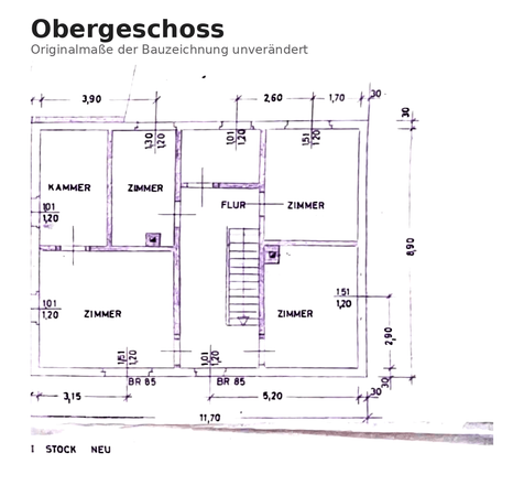 Grundriss Obergeschoß