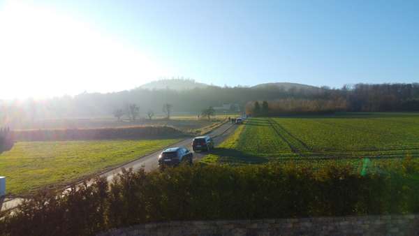 Blick vom Balkon