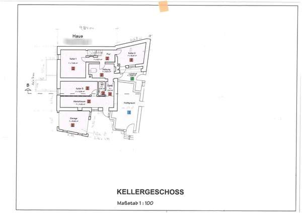 Grundriss Keller Haus 2