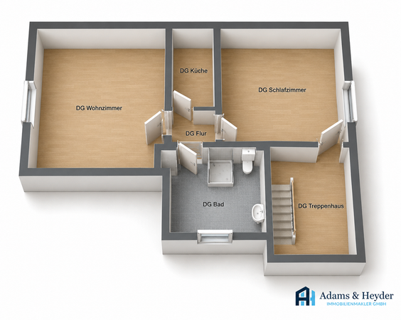 3D Grundriss DG