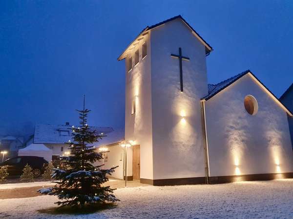 Ansicht Dämmerung & Schnee