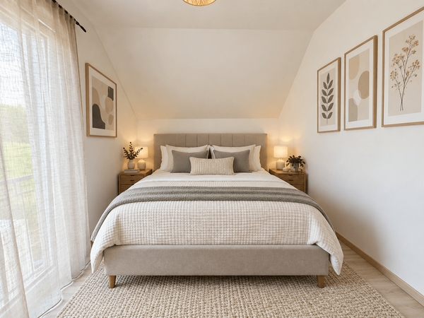 OG Schlafzimmer (Möbel KI generiert)