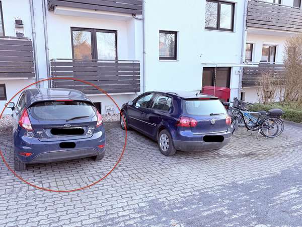 Stellplatz nahe zum Hauseingang