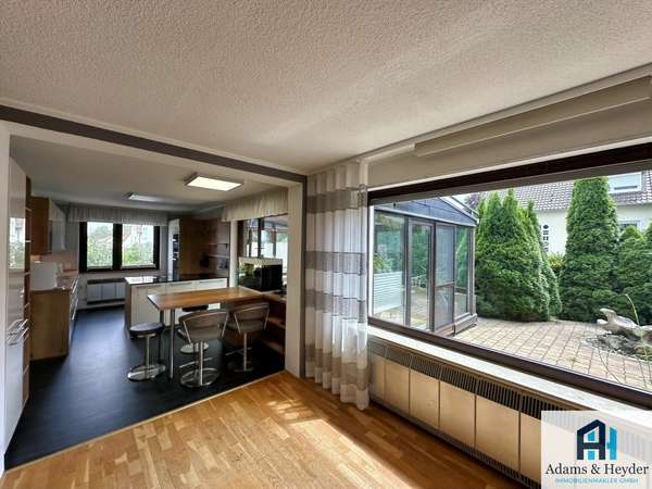 Blick vom Wohnzimmer