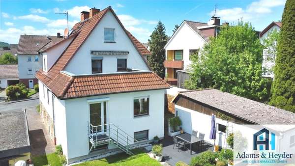 Gartenansicht des Hauses