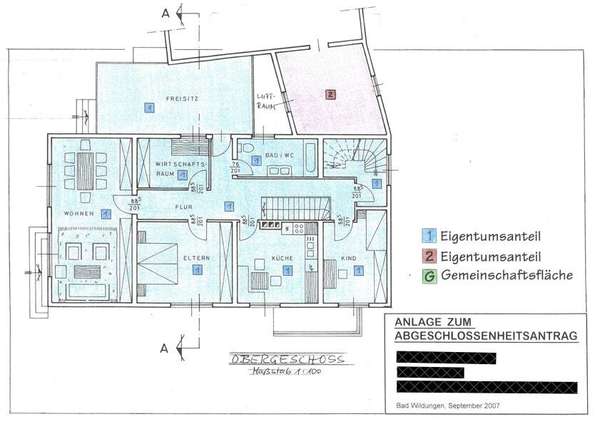 Grundriss Haus 1 - 1.OG