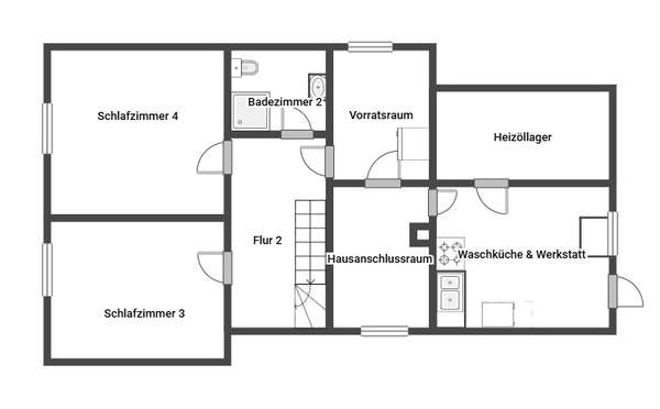 Grundriss Untergeschoss