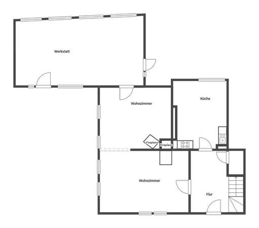 Grundriss Haus 3, EG