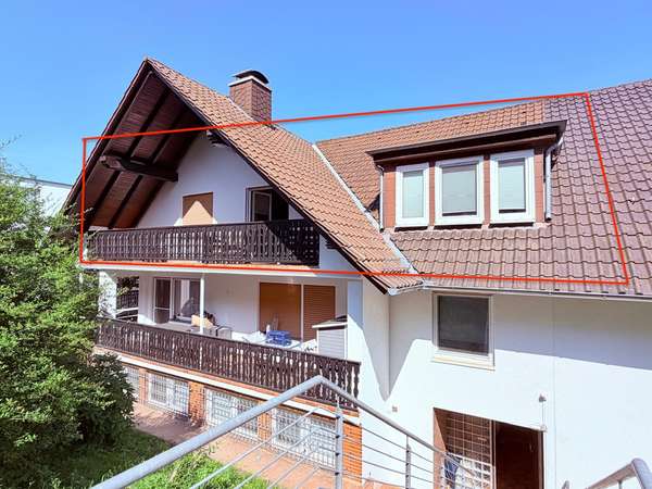 Rückansicht des Hauses
