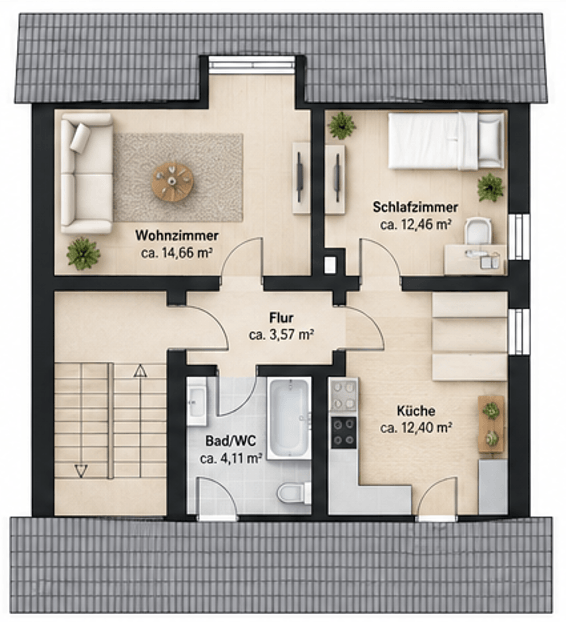 Wohnen, vermieten, verbinden – Mehrfamilienhaus mit drei Wohneinheiten in Dachau zu verkaufen! – Vorschaubild 12