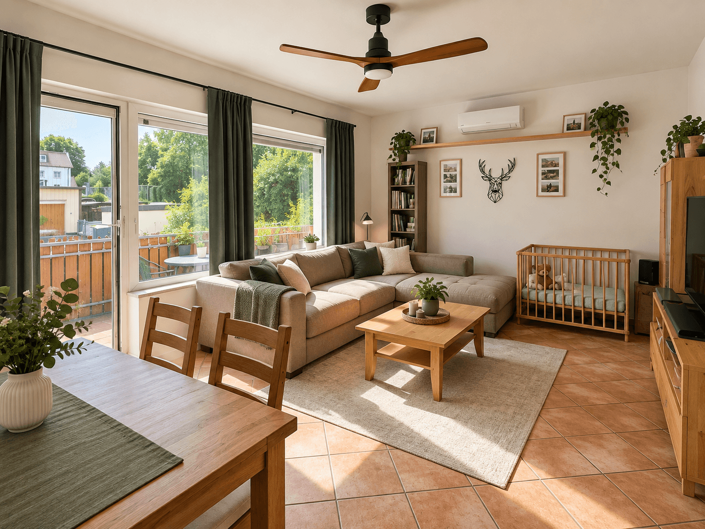 Attraktive 3-Zimmer-Wohnung mit eigenem Garten und Balkon in Karlsfeld zu verkaufen! – Vorschaubild 2