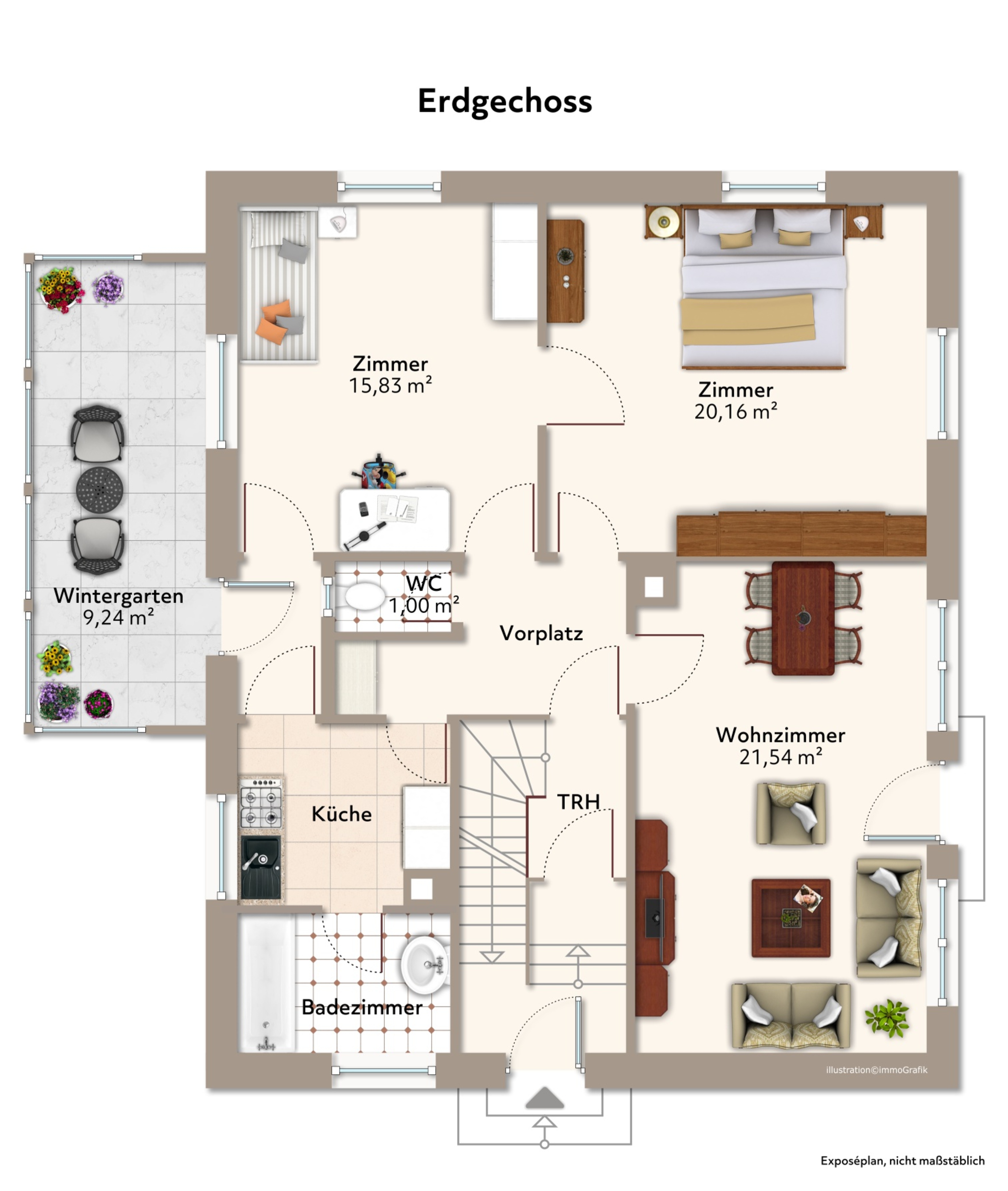 Attraktives Mehrfamilienhaus mit großem Garten und Entwicklungspotenzial – Vorschaubild 11