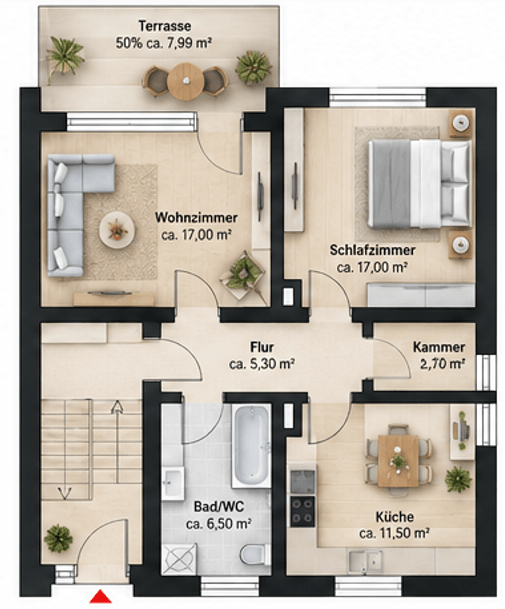 Wohnen, vermieten, verbinden – Mehrfamilienhaus mit drei Wohneinheiten in Dachau zu verkaufen! – Vorschaubild 10