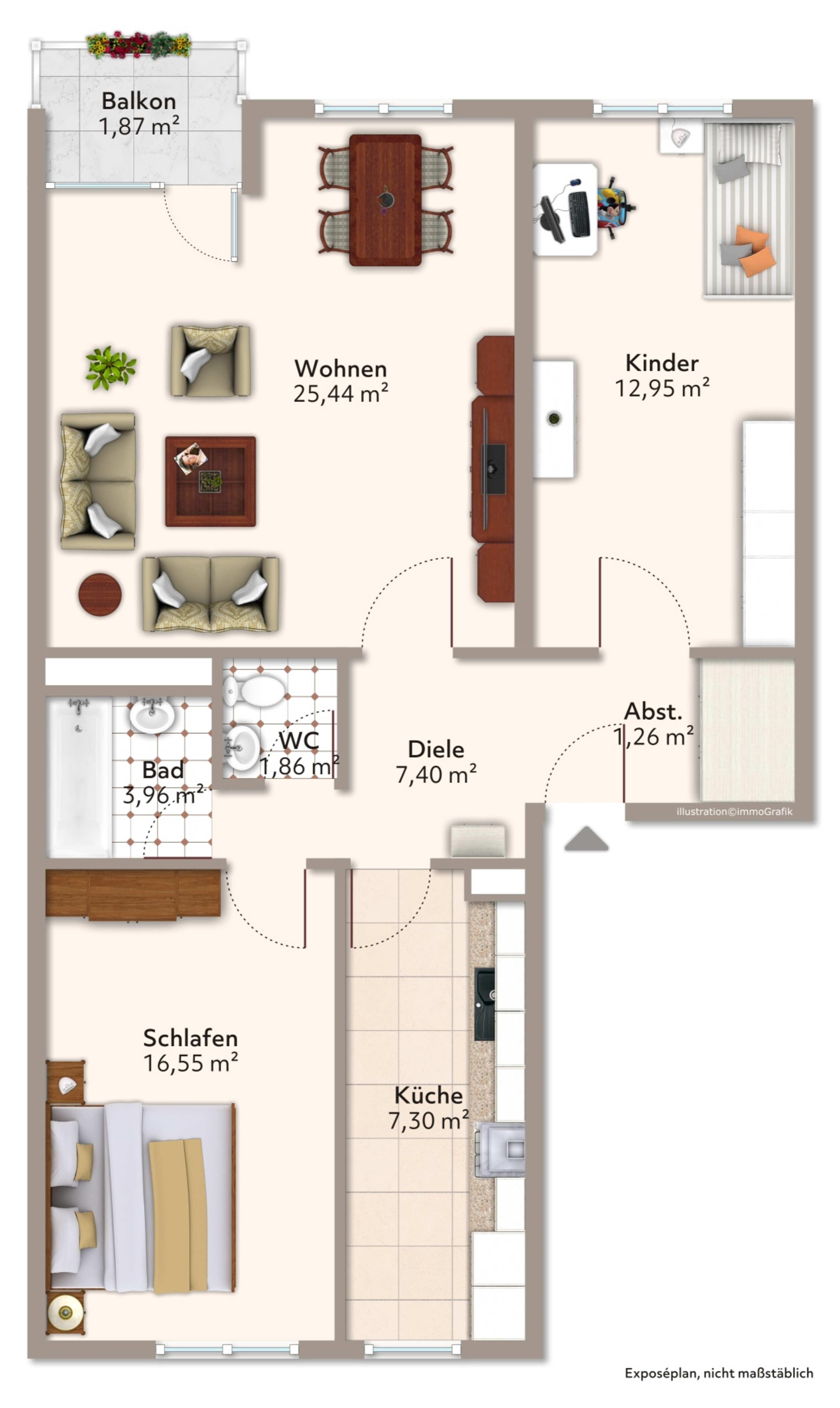 Am Drudenbogen! Herausragende 3-Zimmerwohnung in Fürstenfeldbruck zu verkaufen! – Vorschaubild 6