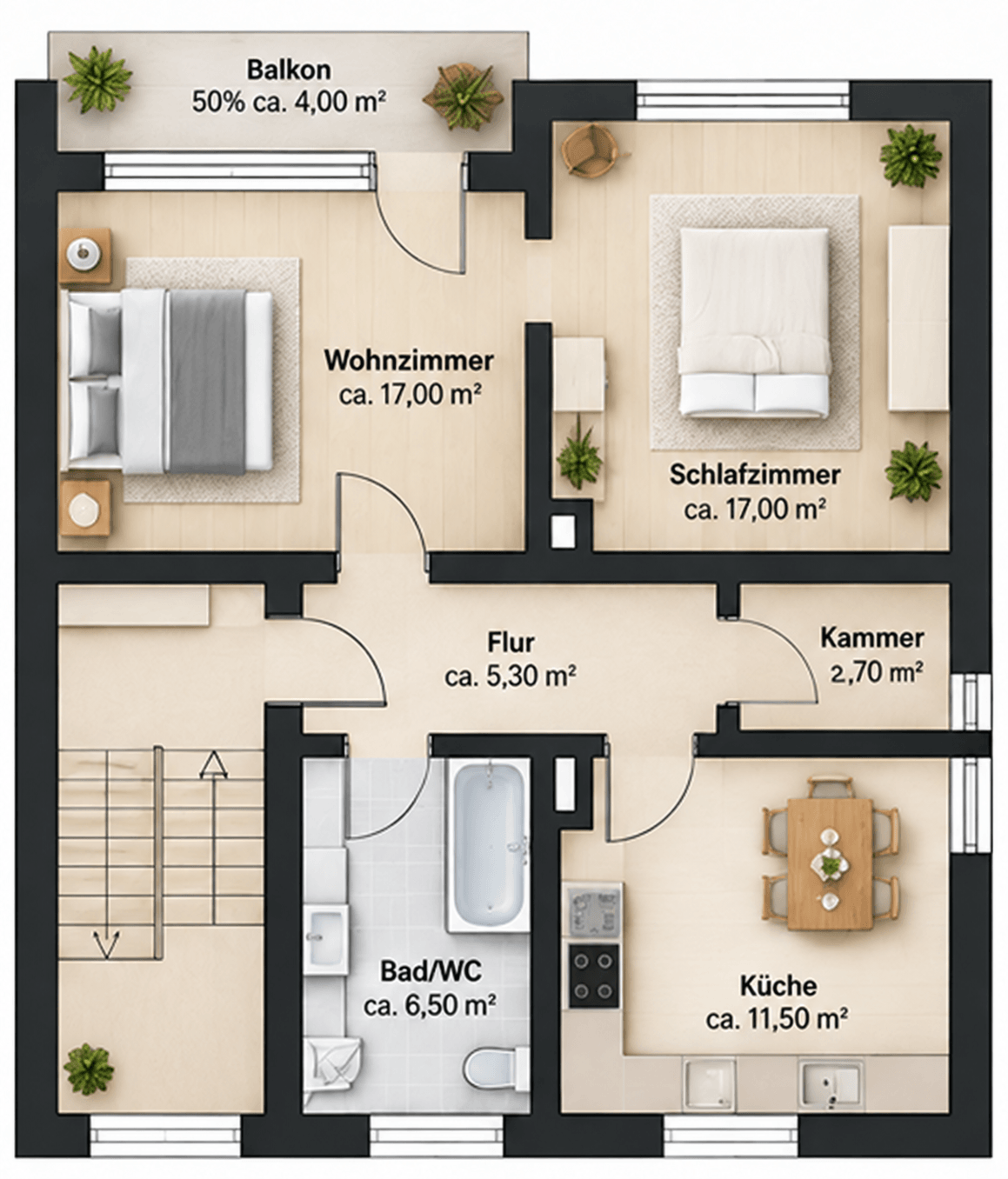 Wohnen, vermieten, verbinden – Mehrfamilienhaus mit drei Wohneinheiten in Dachau zu verkaufen! – Vorschaubild 11