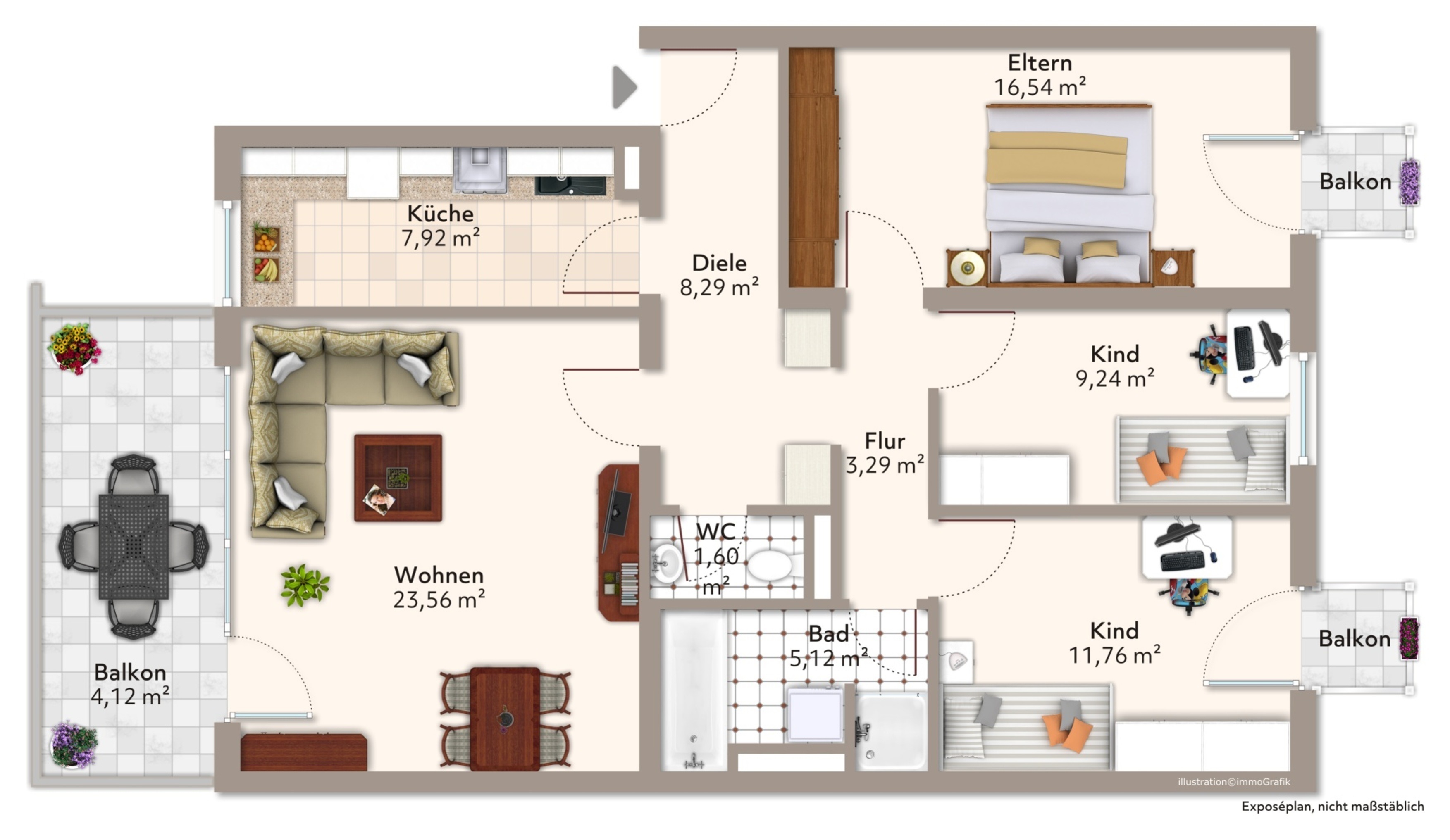 Klasse 4-Zimmer Wohnung in Dachau - Hermann-Stockmann-Straße zu verkaufen – Vorschaubild 11