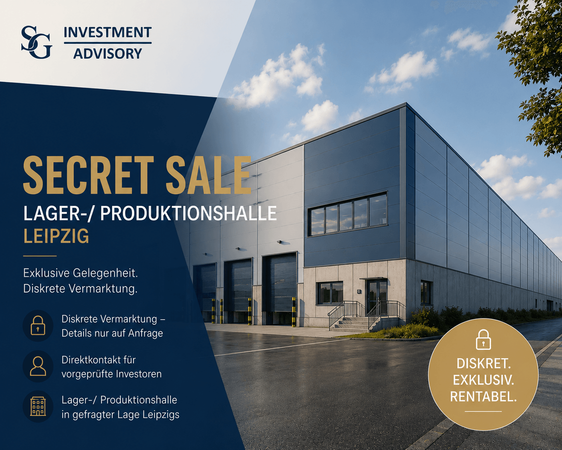 Teilvermietete Lager- und Produktionshalle in Leipzig – Attraktive Investmentchance