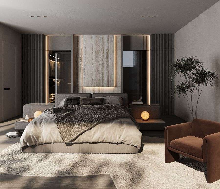 Ikonische Designvilla mit privatem Spa, Panorama-Dachterrasse und Meerblick in Kyrenia