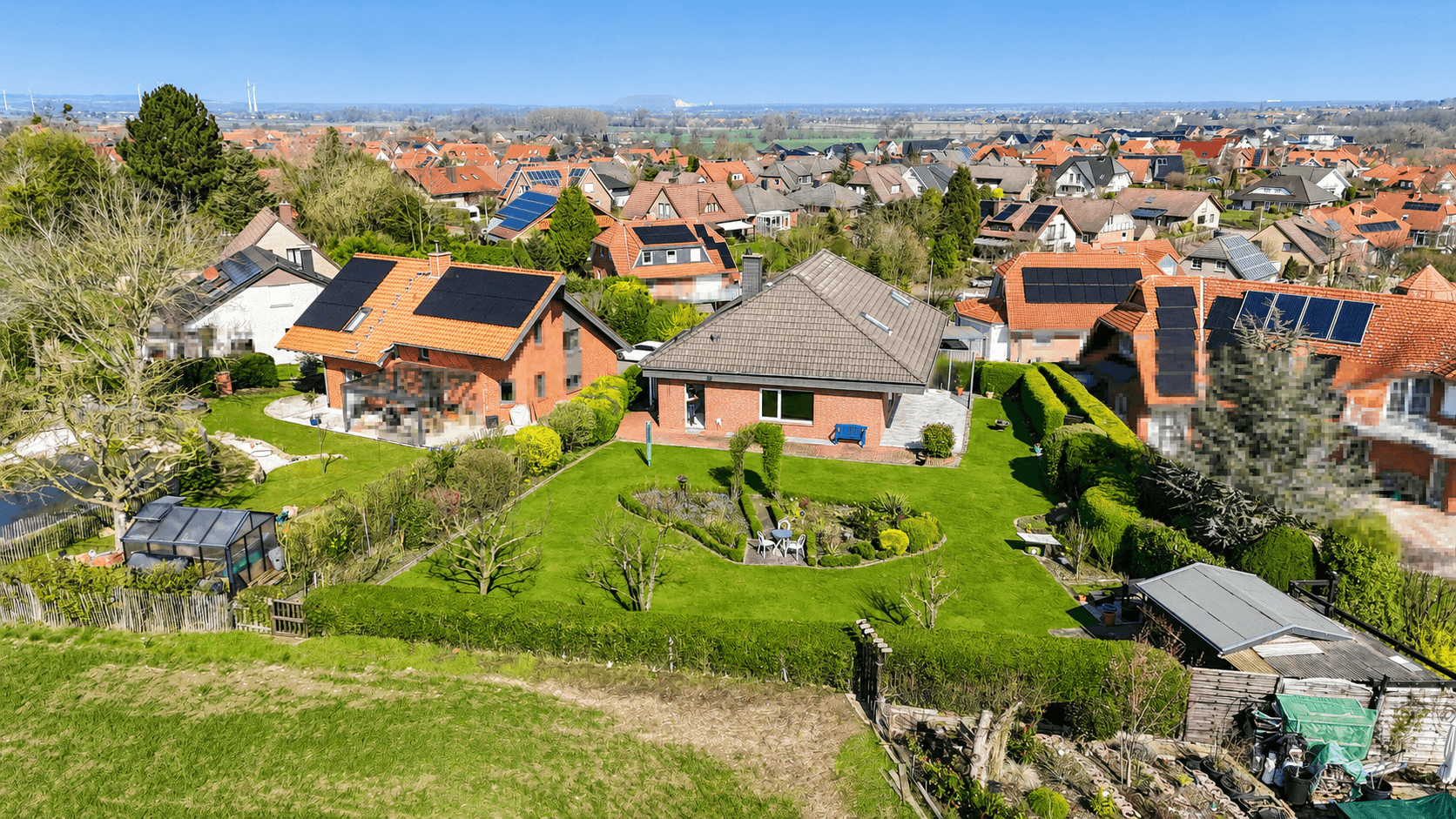 Wohnen am Feldrand mit Weitsicht