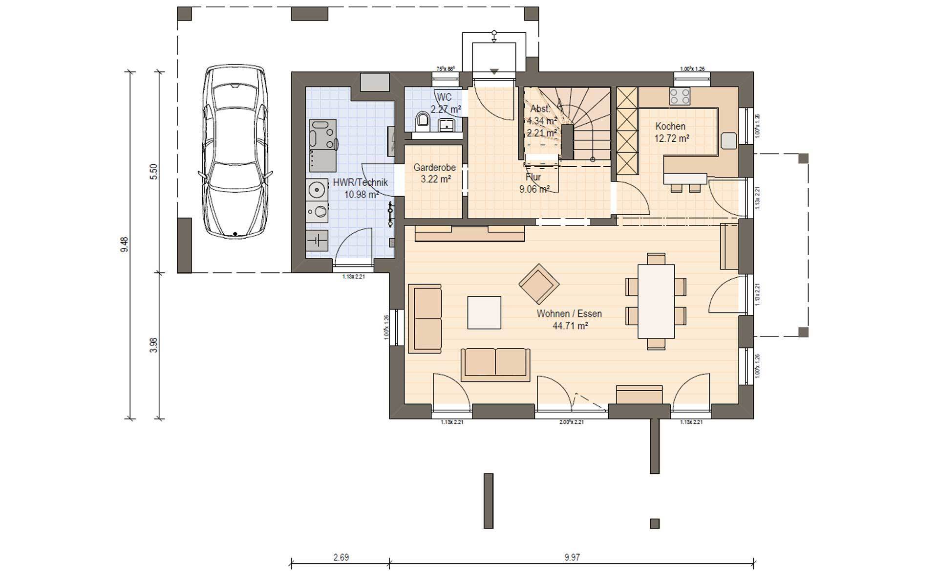 Bauen Sie mit dem Testsieger ihr Effizienzhaus 40 Plus – Kauf in Bad Soden-Salmünster – musterhaus-haas-mh-falkenberg-150-erdgeschoss (14/14)
