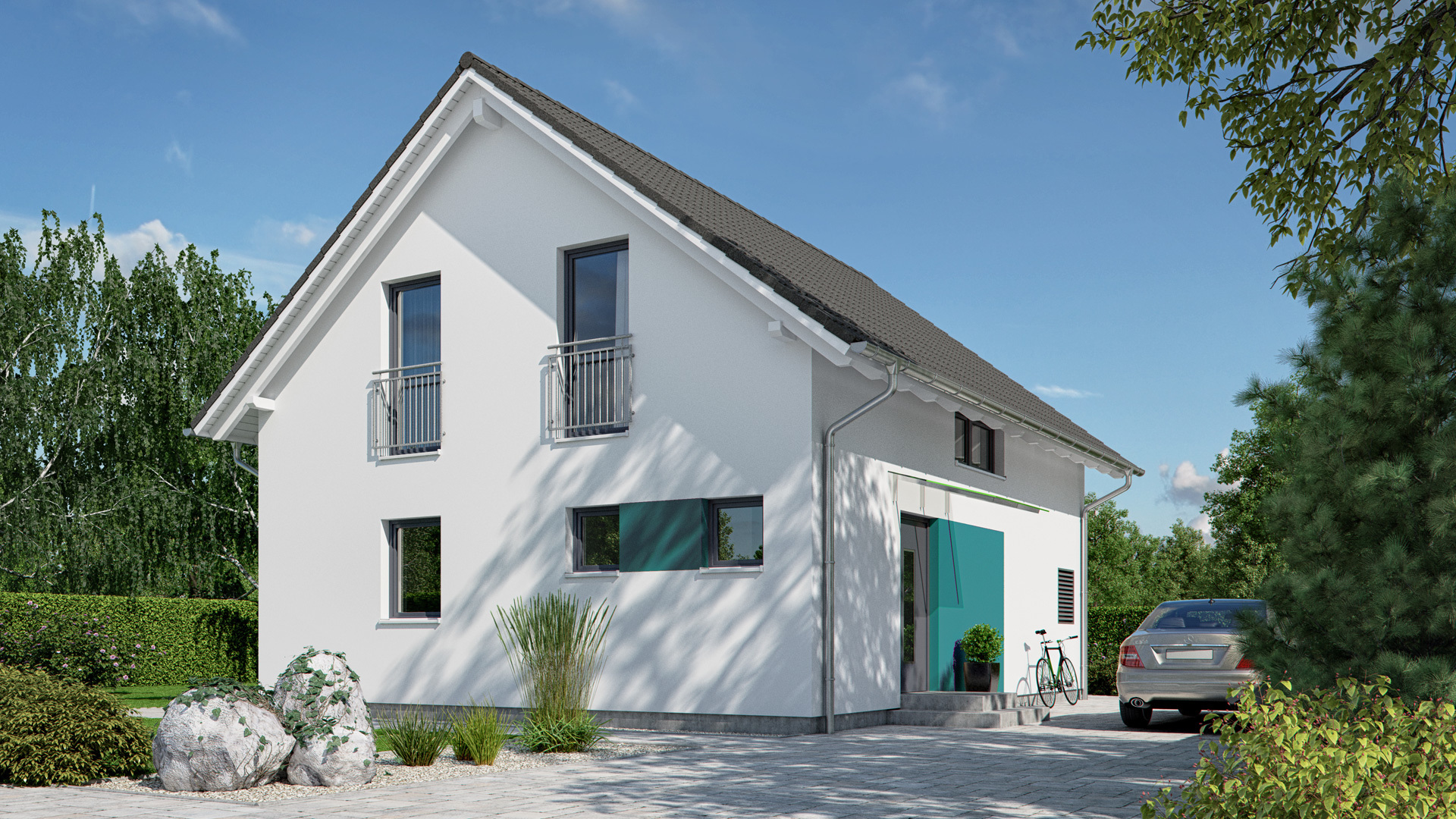 Klassisches Einfamilienhaus mit viel Platz auf kleinem Raum – Kauf in  – fertighaus-haas-s-130-a-2 (2/9)