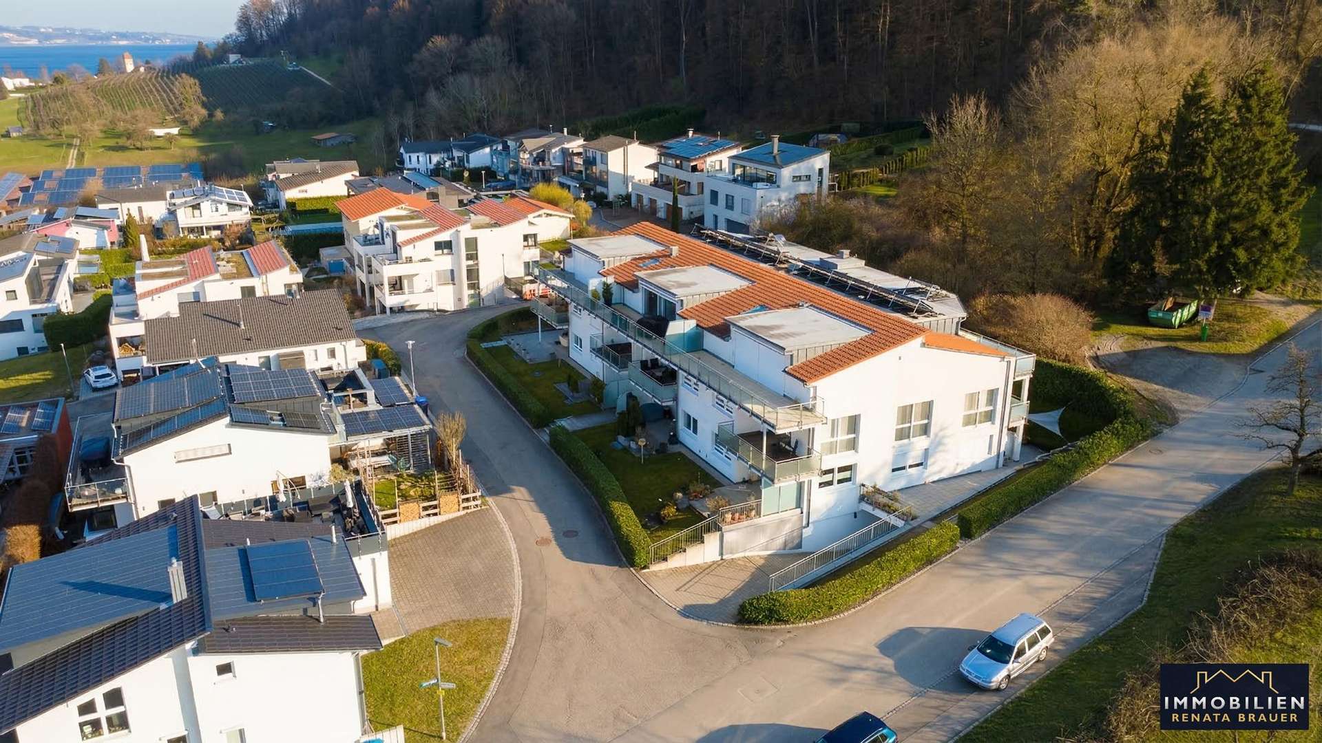 Luftaufnahme der Wohnanlage