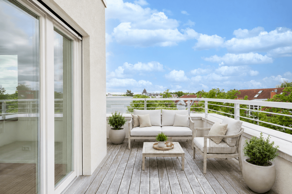 Penthouse Erstbezug in Pankow-Wilhelmsruh, 119 m², 35 m² Dachterrasse, ruhig im Grünen