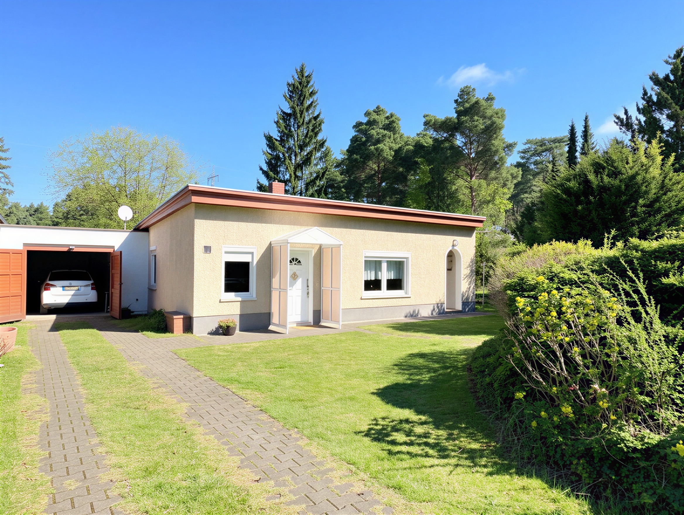 Idyllisches Gartengrundstück mit Bungalow und Wintergarten in naturnaher Lage von Spreenhagen