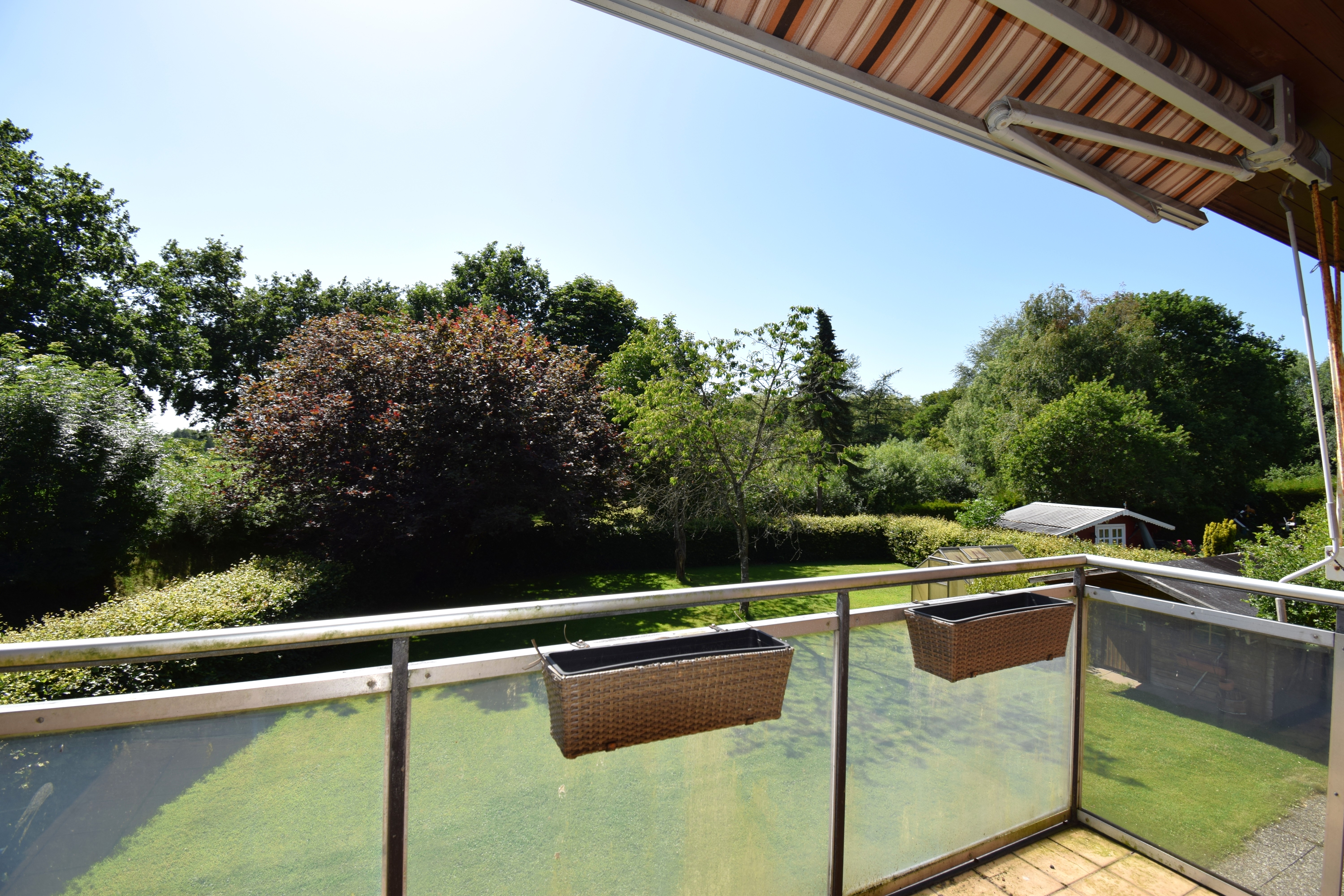 Blick vom Balkon