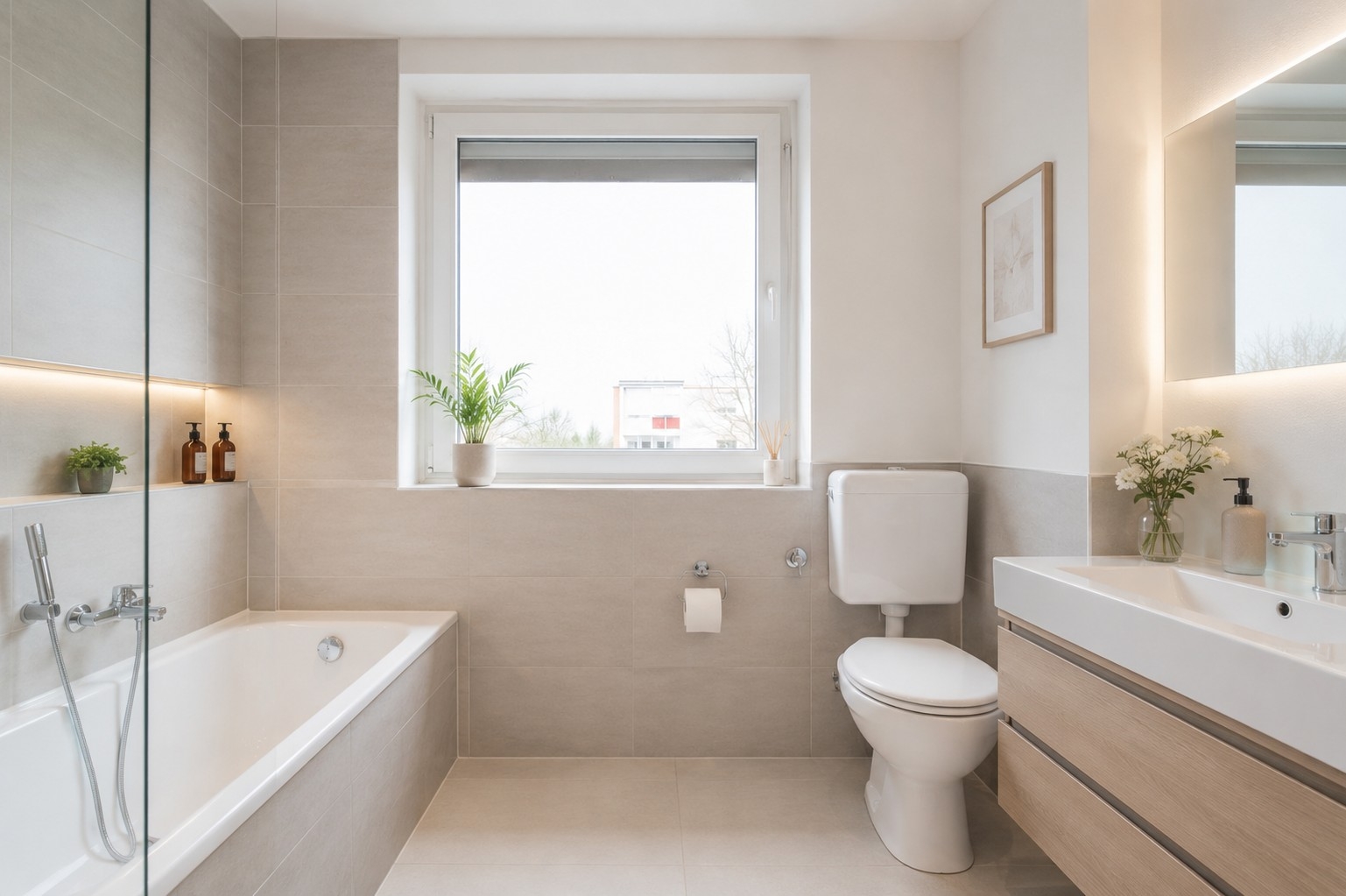 Badezimmer... wie es sein könnte (KI-Foto)