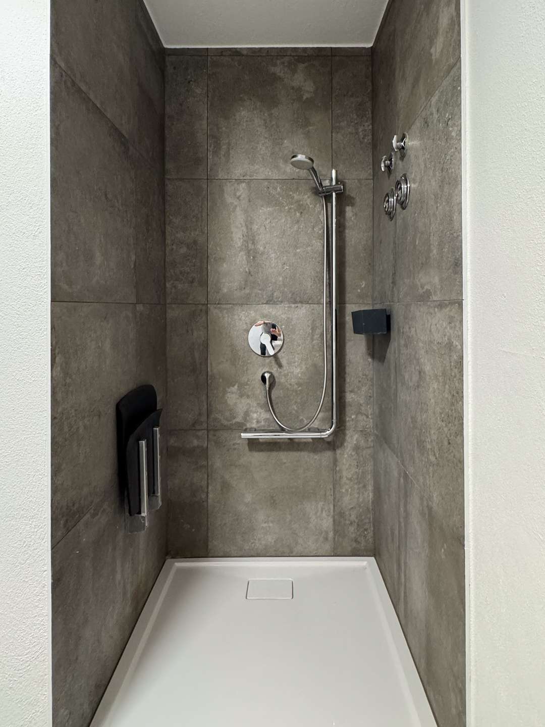 ...mit Dusche 