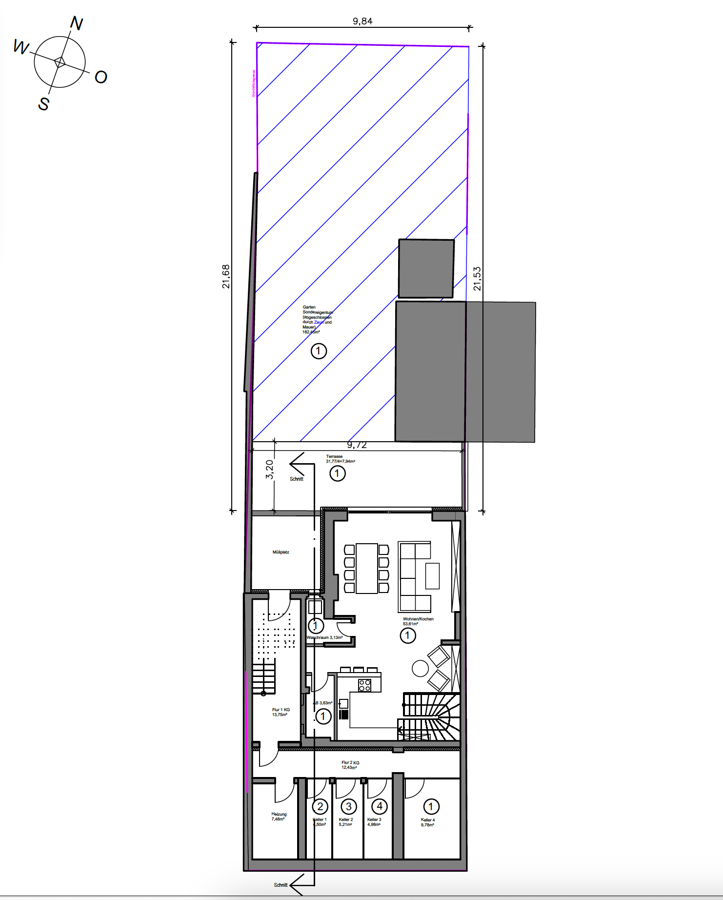 Grundriss Untergeschoss