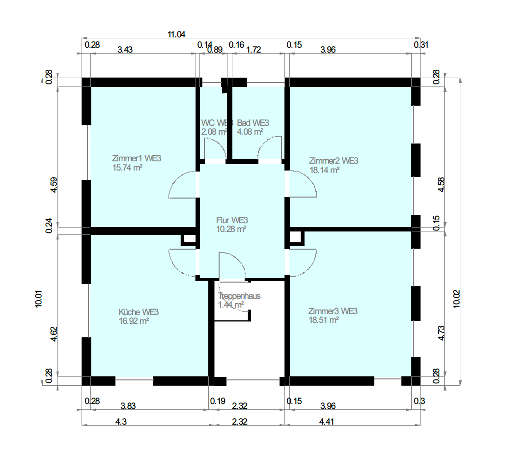 Grundriss: Obergeschoss