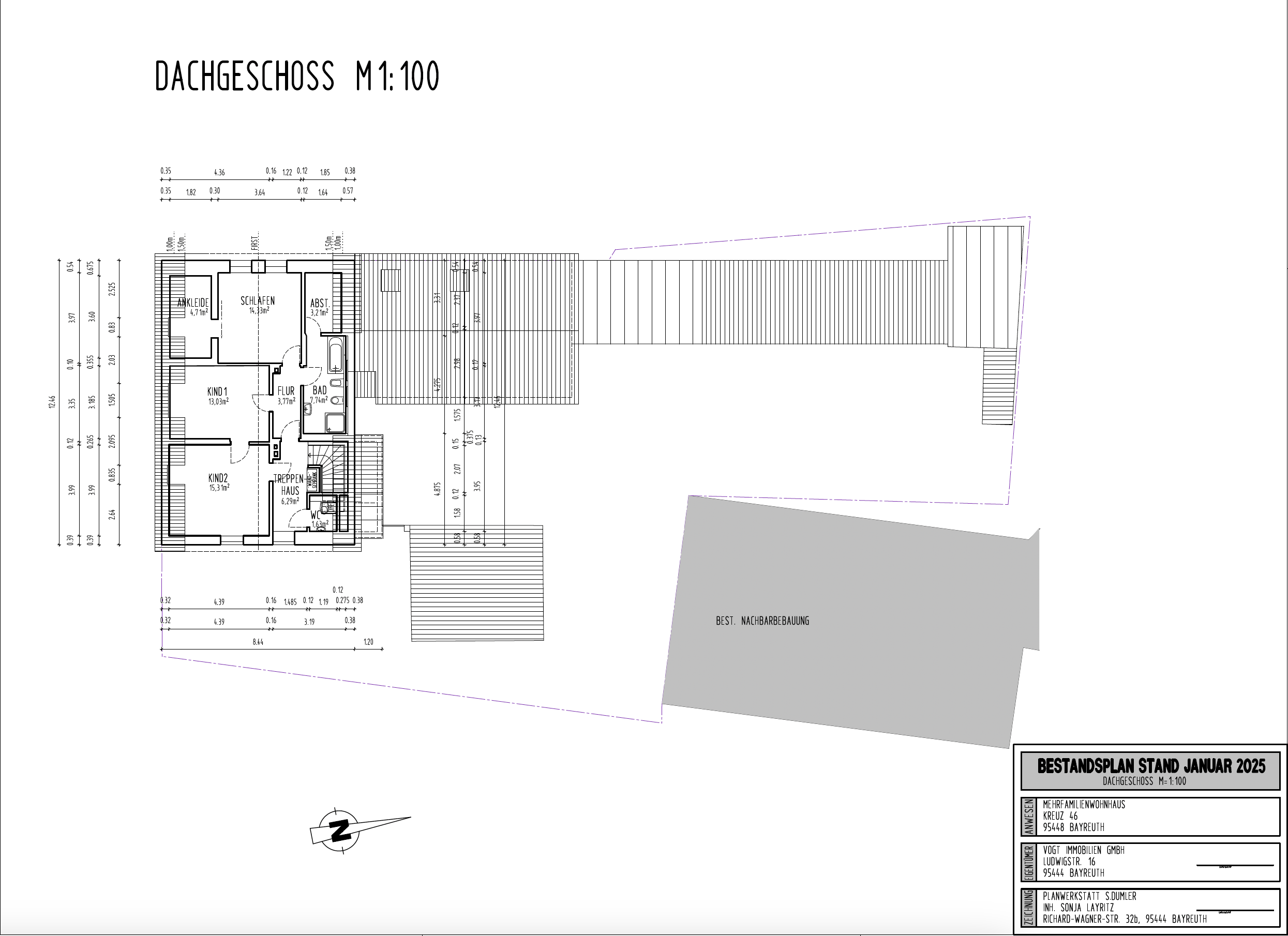 Grundriss Dachgeschoss