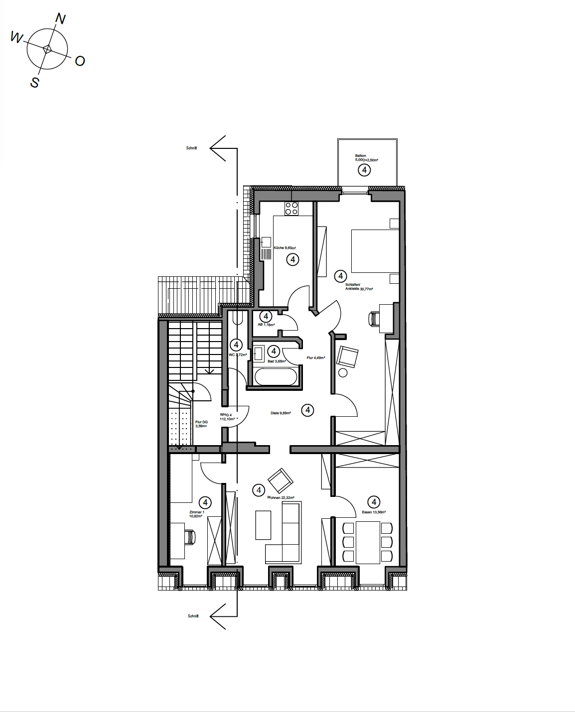 Grundriss Dachgeschoss