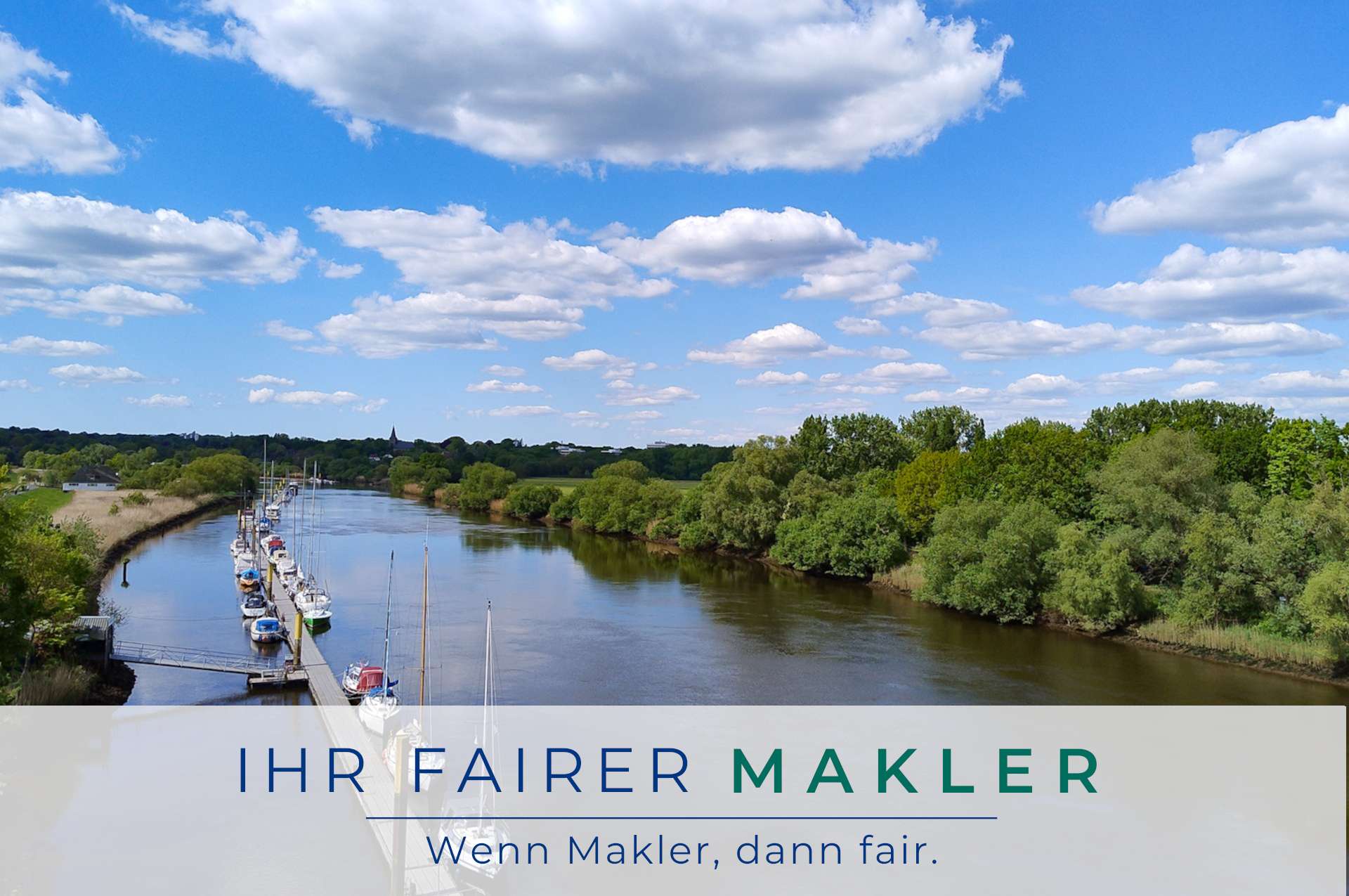 ** Stilvolles Penthouse direkt an der Lesum mit 74m² Dachterrasse und 2 Stellplätze **