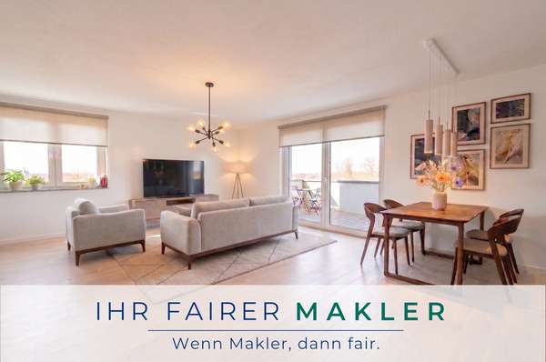 ** Baubeginn erfolgt ** Energie A! Exklusives 3-Zimmer Penthouse in bester Lage von Lilienthal