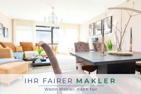 Lichtdurchflutete 3-Zimmer Maisonette-Wohnung in Oberneuland mit Pool, Sauna und Kindergarten