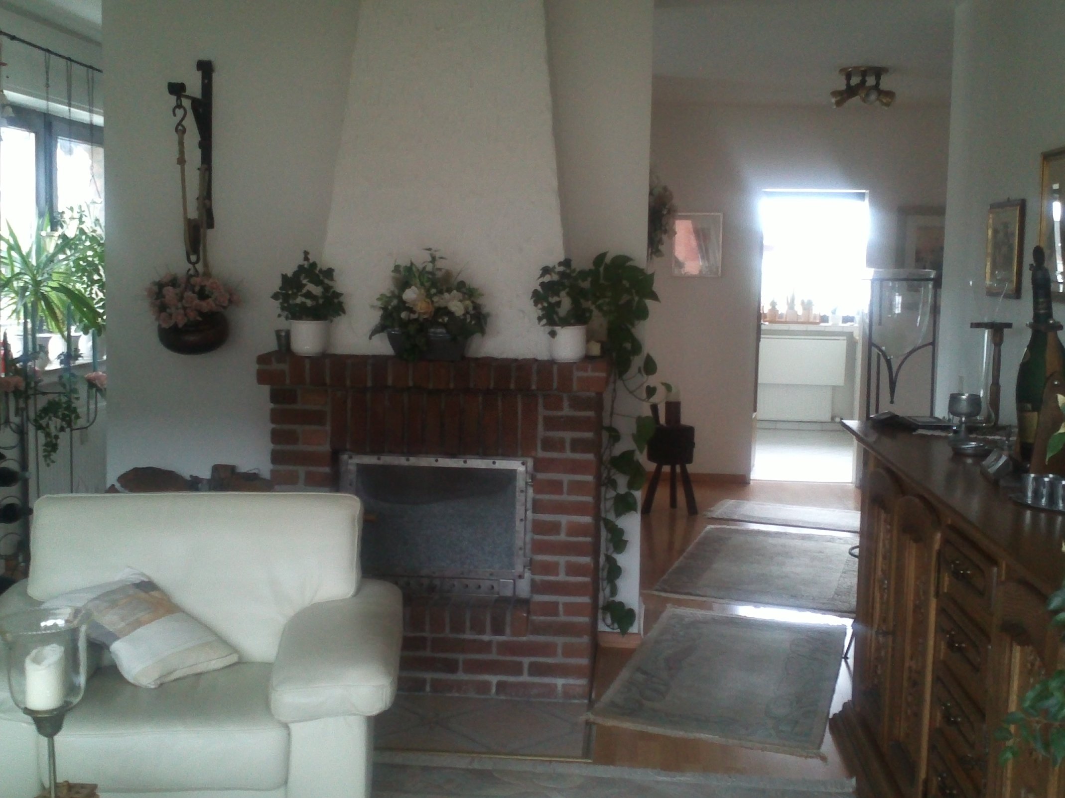 Wohnbereich m. Kamin