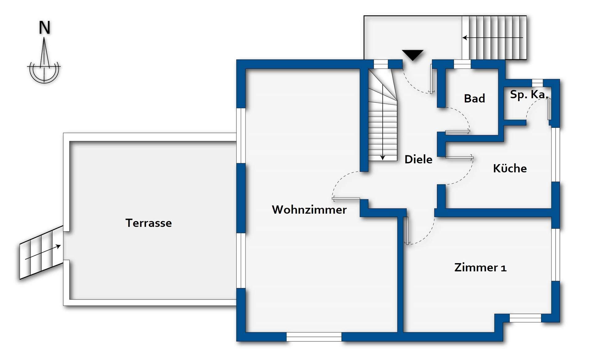 Grundrissskizze Erdgeschoss