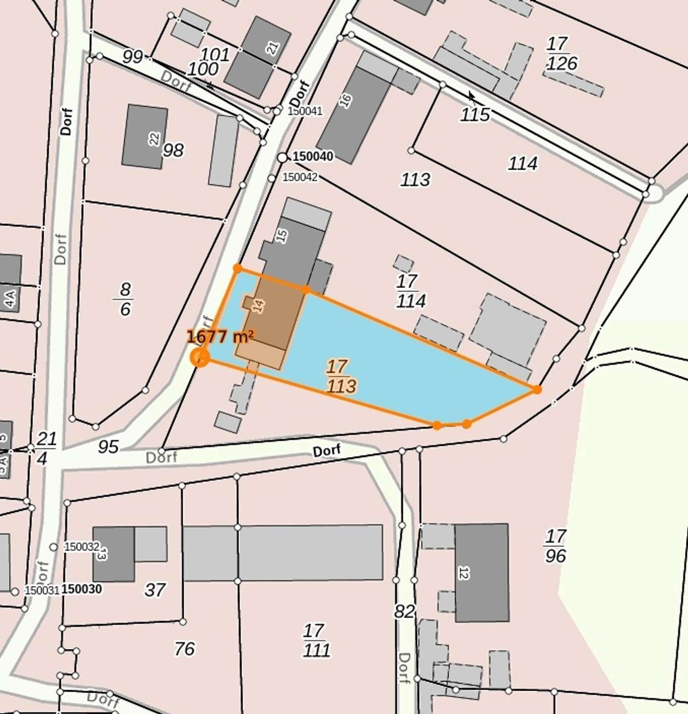 Lageplanskizze (ca. m²)