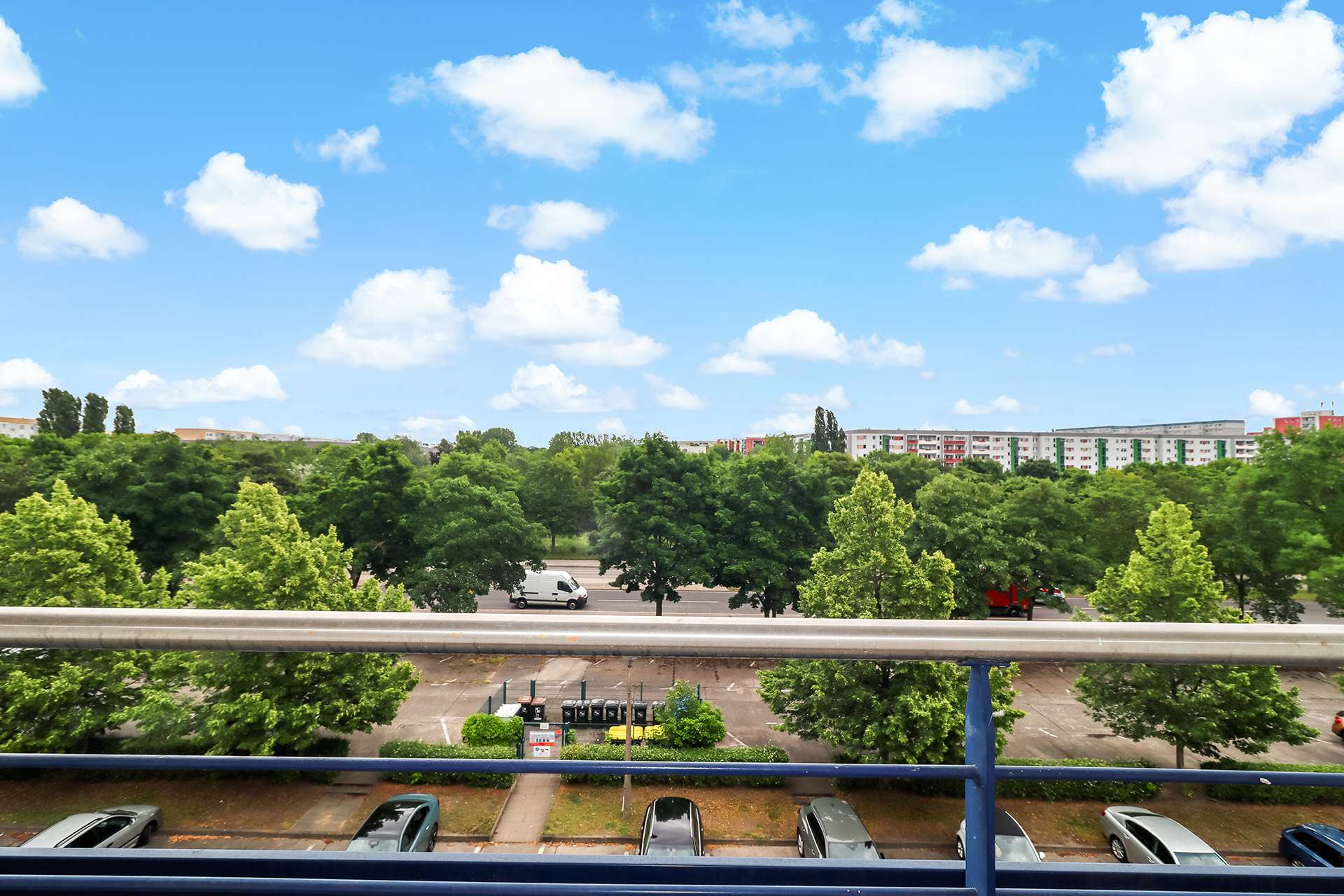 Blick aus dem Balkon