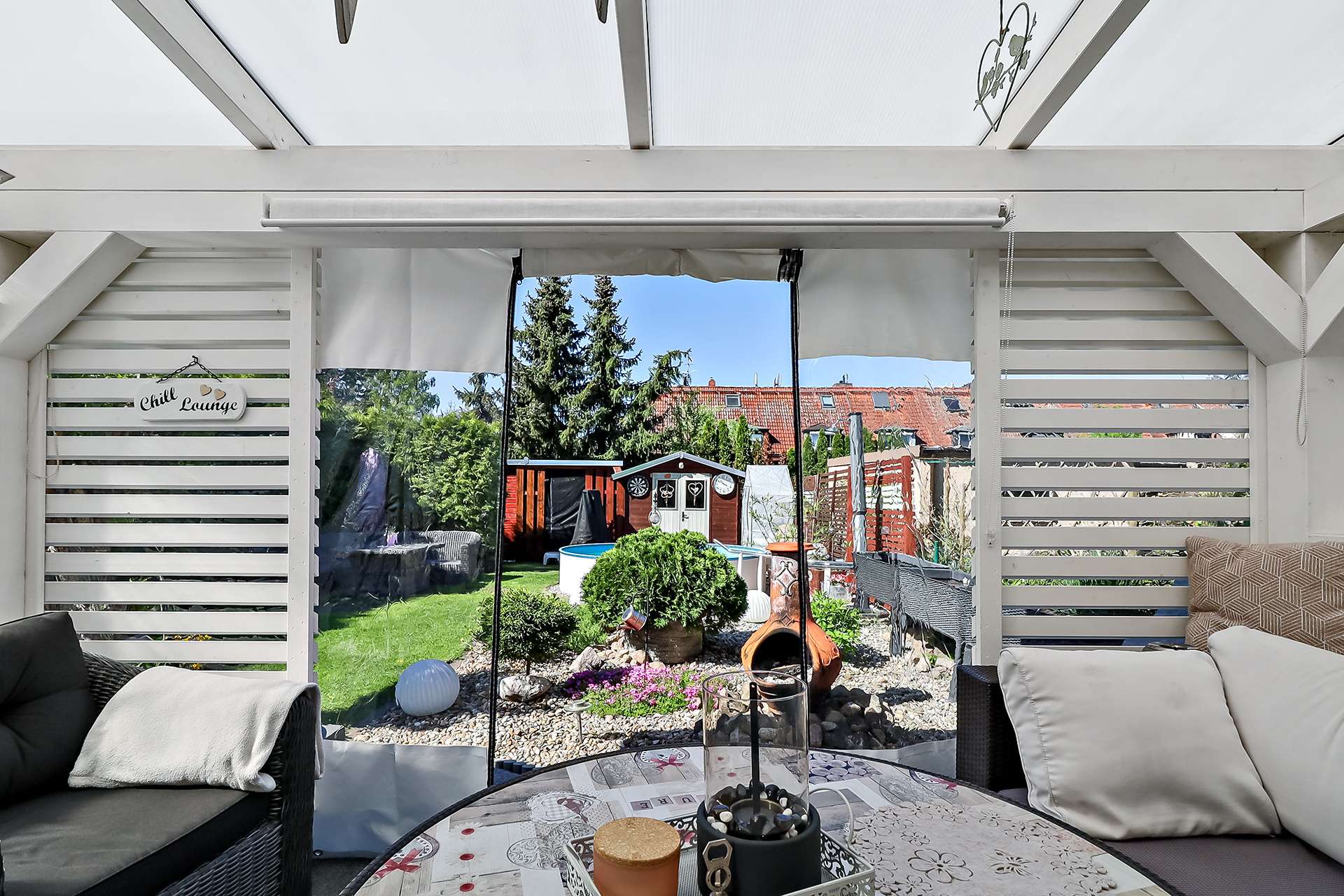Blick über den Garten