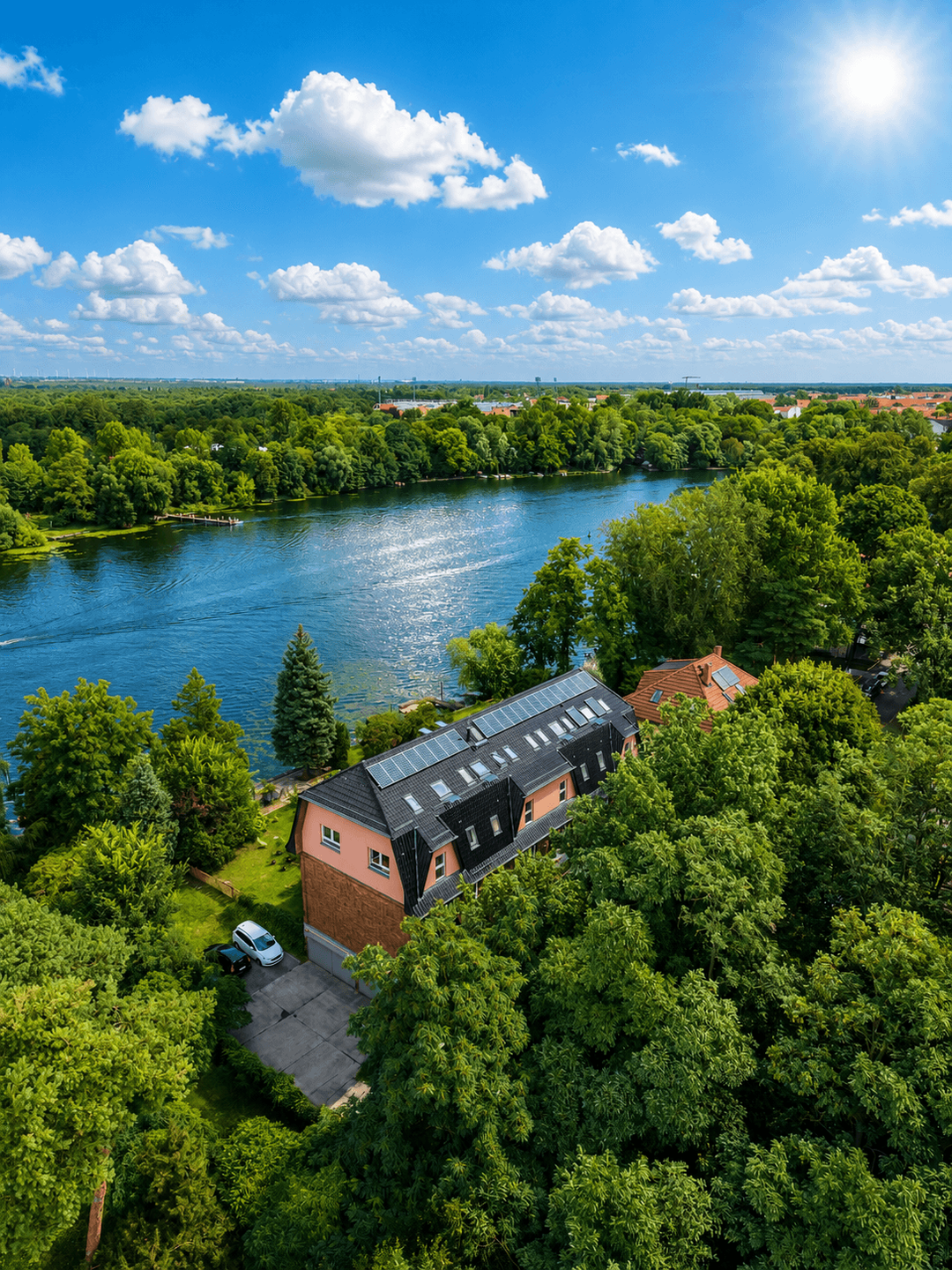 Luftbild Hausrückansicht